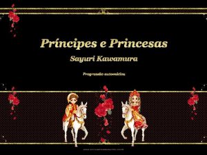 Prncipes e Princesas Sayuri Kawamura Progresso automtica Um