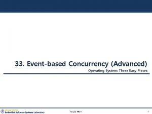 33 Eventbased Concurrency Advanced Operating System Three Easy