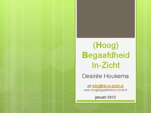 Hoog Begaafdheid InZicht Desire Houkema infohbinzicht nl www