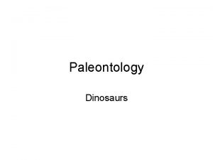 Paleontology Dinosaurs Dinosaur Bones DNM NPS Image Source