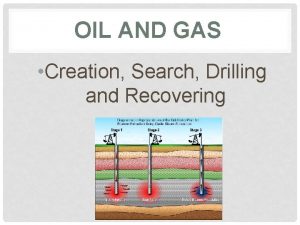 OIL AND GAS Creation Search Drilling and Recovering