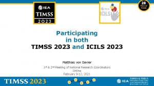 Participating in both TIMSS 2023 and ICILS 2023