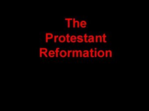 The Protestant Reformation R H Bainton The Reformation