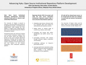 Advancing Hyku Open Source Institutional Repository Platform Development
