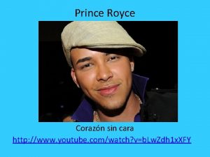 Prince Royce Corazn sin cara http www youtube