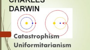 CHARLES DARWIN Catastrophism Uniformitarianism INTRODUCTION Darwinism is a