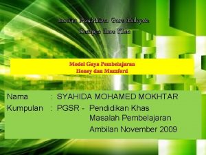 Institut Pendidikan Guru Malaysia Kampus Ilmu Khas Model