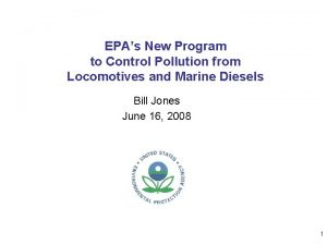 EPAs New Program to Control Pollution from Locomotives