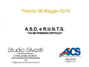 Firenze 08 Maggio 2019 A S D e