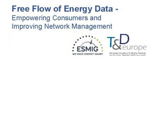 Free Flow of Energy Data Empowering Consumers and