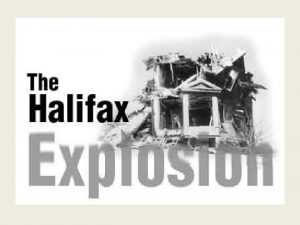 Halifax Explosion 1917 December 6 1917 Belgian relief