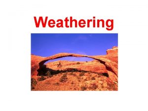 Weathering Weathering Vocabulary Weathering Physical Weathering Chemical Weathering