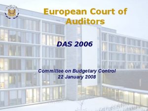 European Court of Auditors DAS 2006 Committee on