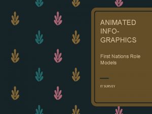 ANIMATED INFOGRAPHICS First Nations Role Models IT SURVEY