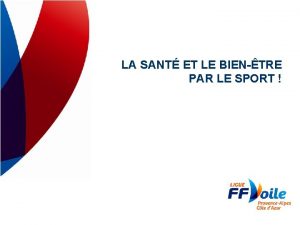 LA SANT ET LE BIENTRE PAR LE SPORT