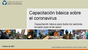 Capacitacin bsica sobre el coronavirus Capacitacin bsica para