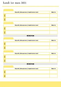 Lundi 1 er mars 2021 Matriel Objectifs droulement