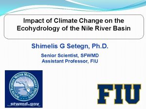 Impact of Climate Change on the Ecohydrology of