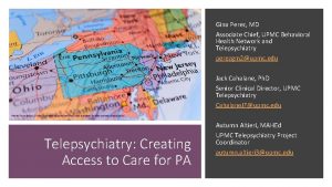 Gina Perez MD Associate Chief UPMC Behavioral Health