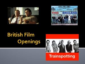 British Film Openings Titling The titling used in