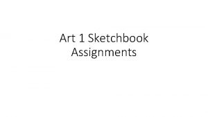 Art 1 Sketchbook Assignments Sketchbook 1 Architecture Terms