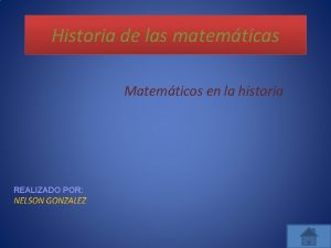 Historia de las matemticas Matemticos en la historia