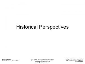 Historical Perspectives BeirneSmith et al Mental Retardation Seventh