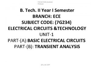 P AYUB KHAN Assistant Professor B Tech II