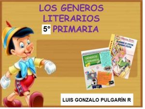 Los textos literarios se agrupan en gneros de