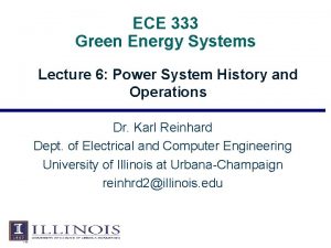 ECE 333 Green Energy Systems Lecture 6 Power
