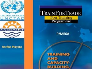 PMAESA Heritha Muyoba UNCTAD Train For Trade The