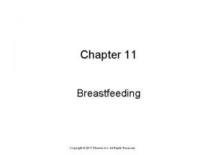 Chapter 11 Breastfeeding Copyright 2017 Elsevier Inc All