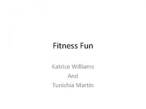 Fitness Fun Katrice Williams And Tunishia Martin NASPE