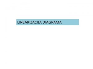 LINEARIZACIJA DIAGRAMA zgled kvadratne odvisnosti Zgled sila med