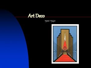 Art Deco 1920 1940 The Birth of Moderne