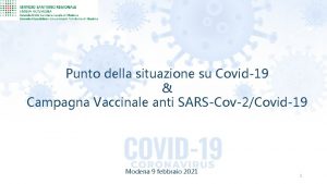 Punto della situazione su Covid19 Campagna Vaccinale anti