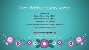 Durch Befhigung stark werden verfasst von Elaine Oliver