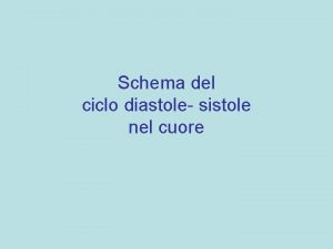 Schema del ciclo diastole sistole nel cuore Vena