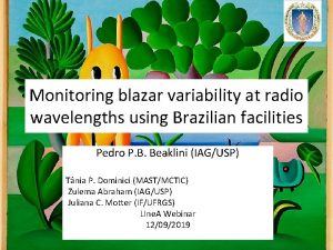 Monitoring blazar variability at radio wavelengths using Brazilian