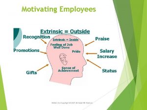 Motivating Employees Nickels 6 eCopyright 2007 Mc GrawHill