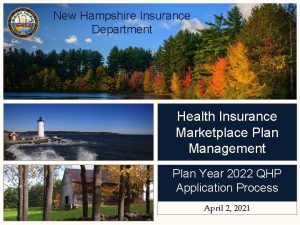 New Hampshire Insurance Department Health Insurance Marketplace Plan