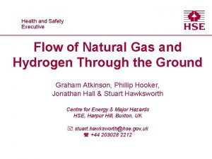 Healthand and Safety Executive Flow of Natural Gas