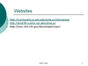 Websites http cormorant cs pdx eduqme pyshowprops http