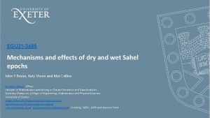 EGU 21 3465 Mechanisms and effects of dry