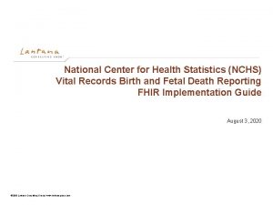 National Center for Health Statistics NCHS Vital Records