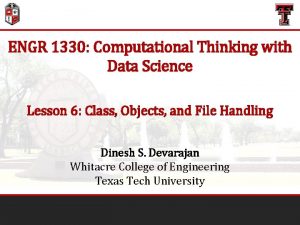 ENGR 1330 Computational Thinking with Data Science Lesson