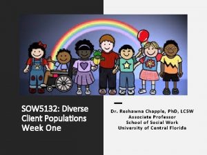 SOW 5132 Diverse Client Populations Week One Dr