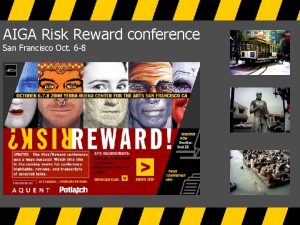 AIGA Risk Reward conference San Francisco Oct 6