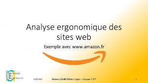 Analyse ergonomique des sites web Exemple avec www