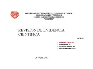 UNIVERSIDAD CENTROOCCIDENTAL LISANDRO ALVARADO COORDINACIN DE POSTGRADO CENTRO